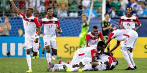 T&T celebrates after emotional draw v Mexico